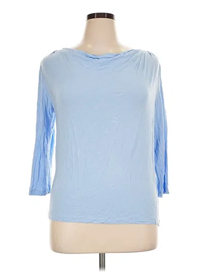 Pre-owned George 3/4 Sleeve T-shirt In Blue
