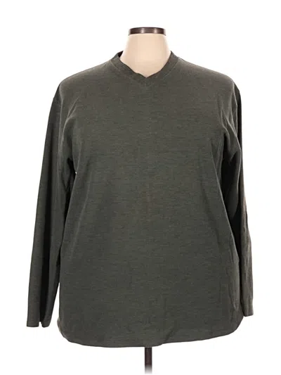 Pre-owned George 3/4 Sleeve T-shirt In Gray