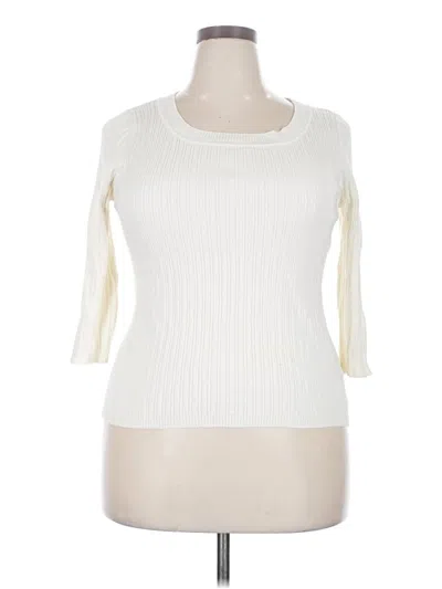 Pre-owned George 3/4 Sleeve T-shirt In Ivory