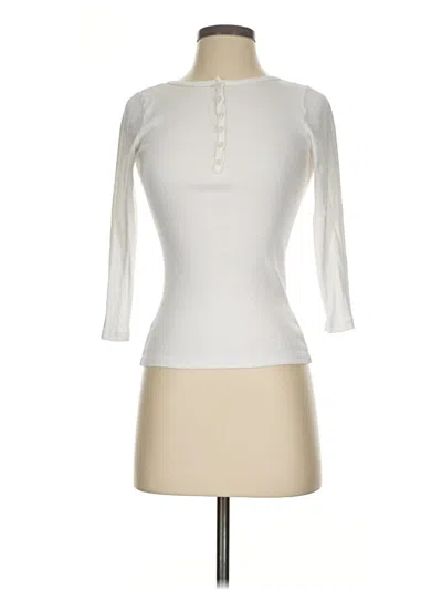 Pre-owned George 3/4 Sleeve T-shirt In Ivory