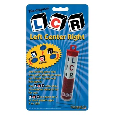 George & Company Llc George And Company Llc Lcr Left Center Right Dice Game Blister Card