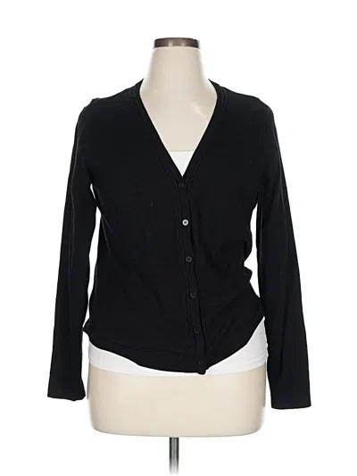 Pre-owned George Cardigan Sweater In Black