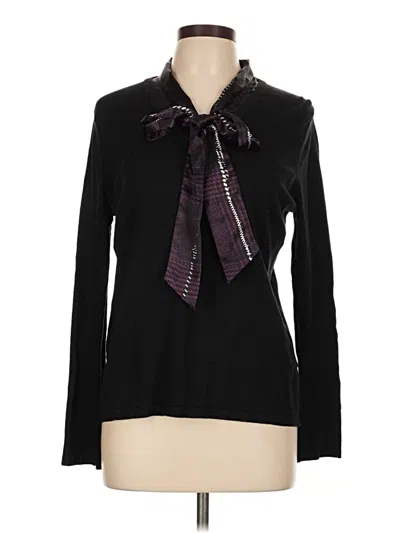 Pre-owned George Cardigan Sweater In Black