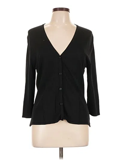 Pre-owned George Cardigan Sweater In Black