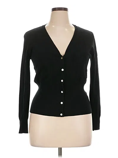 Pre-owned George Cardigan Sweater In Black