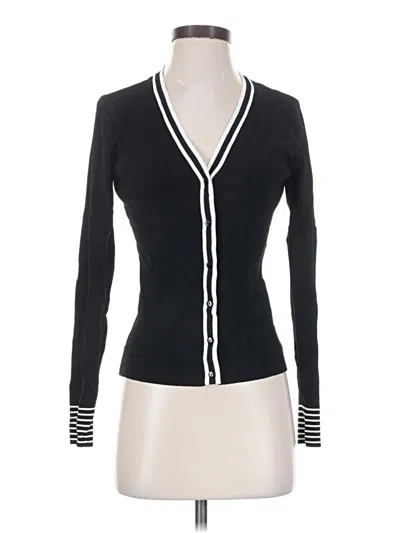 Pre-owned George Cardigan Sweater In Black