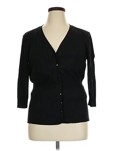 Pre-owned George Cardigan Sweater In Black