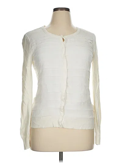 Pre-owned George Cardigan Sweater In Ivory