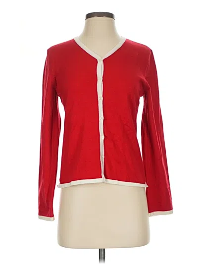 Pre-owned George Cardigan Sweater In Red