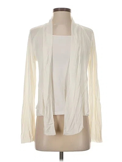 Pre-owned George Cardigan Sweater In White