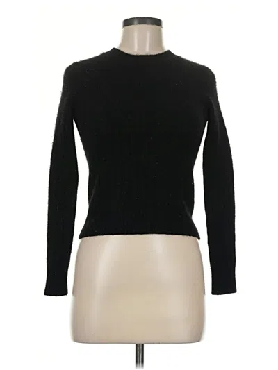 Pre-owned George Cashmere Pullover Sweater In Black