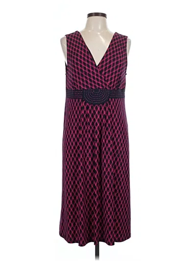 Pre-owned George Casual Dress In Burgundy