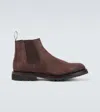 George Cleverley Jason Suede Chelsea Boots In Brown