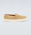 GEORGE CLEVERLEY JOEY II SUEDE PENNY LOAFERS