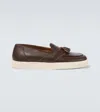 George Cleverley Joey Leather Loafers In Brown