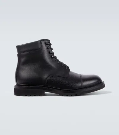 George Cleverley Taron Ii Leather Lace-up Boots In Black