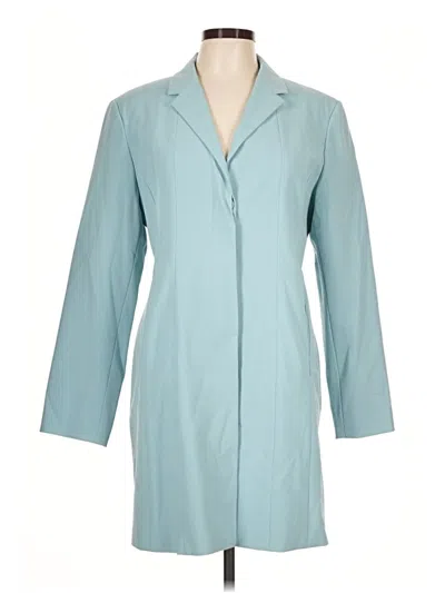 Pre-owned George Coat In Teal