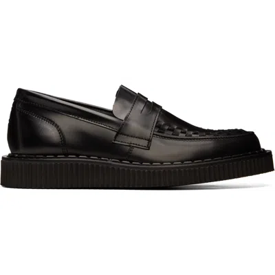 George Cox Black Hatton Penny Loafers
