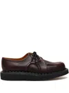 George Cox Leather Boat Shoes In Brown