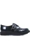 George Cox Ripple Hatton Monk Shoes In Black