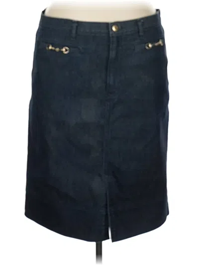 Pre-owned George Denim Skirt In Blue