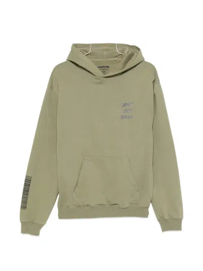 George Graphic-print Hoodie In Green