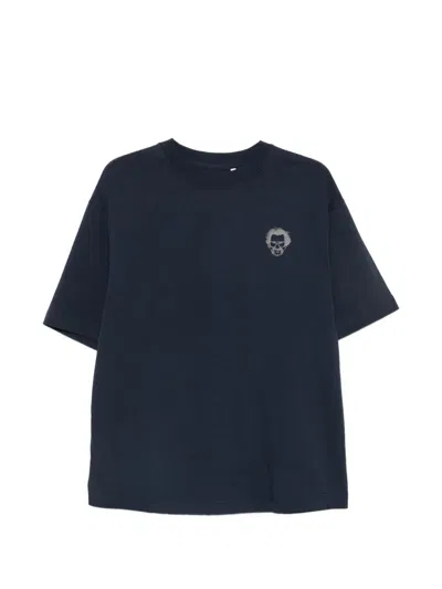 George Graphic-print Short-sleeve T-shirt In Blue