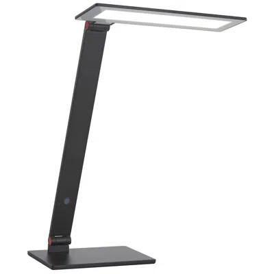 George Kovacs 1-light Led 10.38-in Black Desk Lamp With Black Shades
