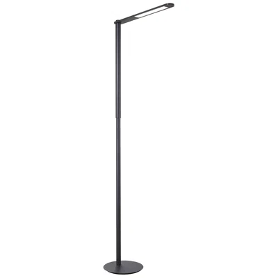 George Kovacs 1-light Led 9-in Coal Black And Brushed Black Floor Lamp