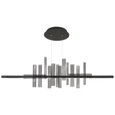 George Kovacs Alambre Led 13.75-in Coal Black Linear Chandelier
