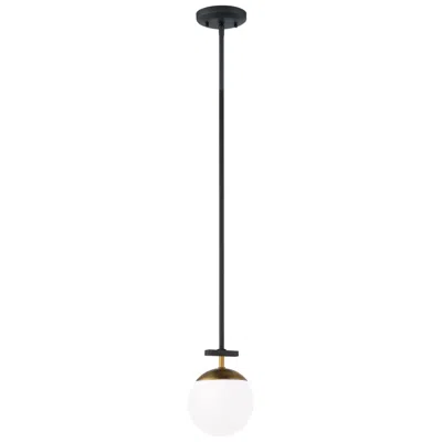 George Kovacs Alluria 6" Wide Coal And Autumn Gold Mini Pendant
