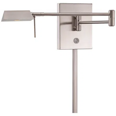 George Kovacs Angular Head Led Nickel Swing Arm Wall Lamp
