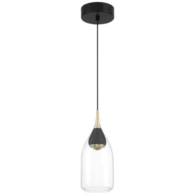 George Kovacs Arabesque Led Black And Brushed Gold Mini Pendant