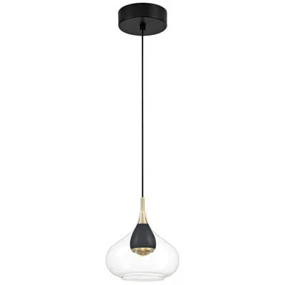 George Kovacs Arabesque Led Coal And Brushed Gold Mini-pendant