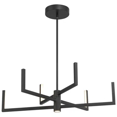 George Kovacs Articular 6-light Black Led Chandelier