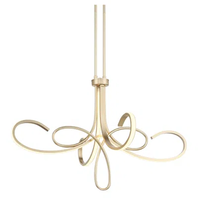George Kovacs Astor 32" Wide Soft Gold Scroll Led Chandelier