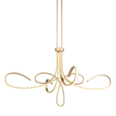 George Kovacs Astor 38" Wide Soft Gold Scroll Led Chandelier