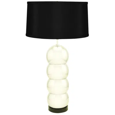 Pre-owned George Kovacs Attr. Stacked Chrome Ball Table Lamp In Black