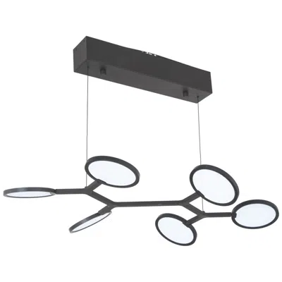 George Kovacs Bandalore 1-light Led 37.75-in Black Island Chandelier