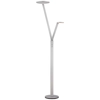 George Kovacs Caswell 71 1/2" Chiseled Nickel Led Task Floor Lamp