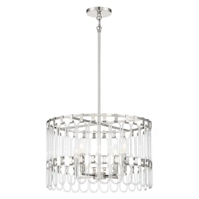 George Kovacs Charming 4-light Polished Nickel Pendant