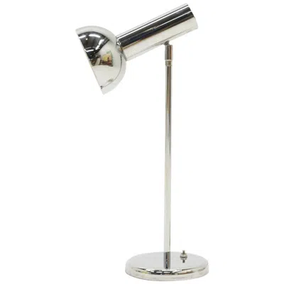 Pre-owned George Kovacs Chrome Table Beside Lamp In Transparent