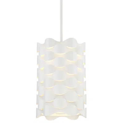 George Kovacs Coastal Current 9" Wide Sand White Led Mini Pendant