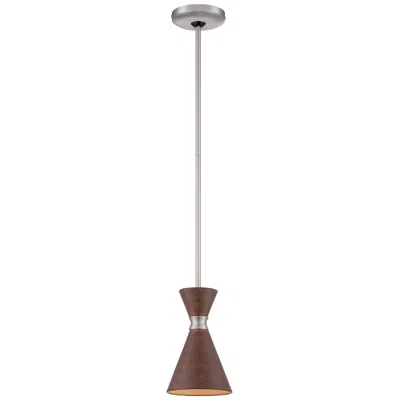 George Kovacs Conic 5 1/2" Wide 1-light Koa Wood Mini Pendant