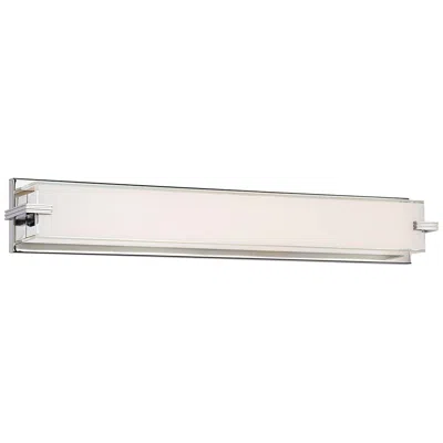 George Kovacs Cubism 30" Wide Chrome Led Bath Light