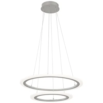 George Kovacs Discovery 23 3/4" Wide Silver 2-tier Led Pendant Light