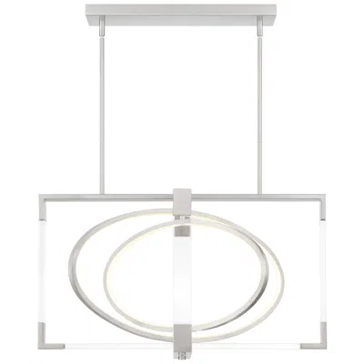 George Kovacs Double Take Led Brushed Nickel Pendant