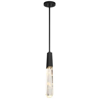 George Kovacs Drifting Droplets 2 1/2" Wide Coal Black Led Mini Pendant