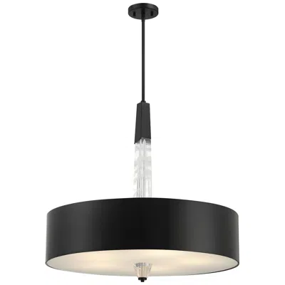 George Kovacs Drifting Droplets 5-light Led Black Pendant With Faux Rock