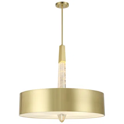 George Kovacs Drifting Droplets 5-light Led Vintage Brass Pendant